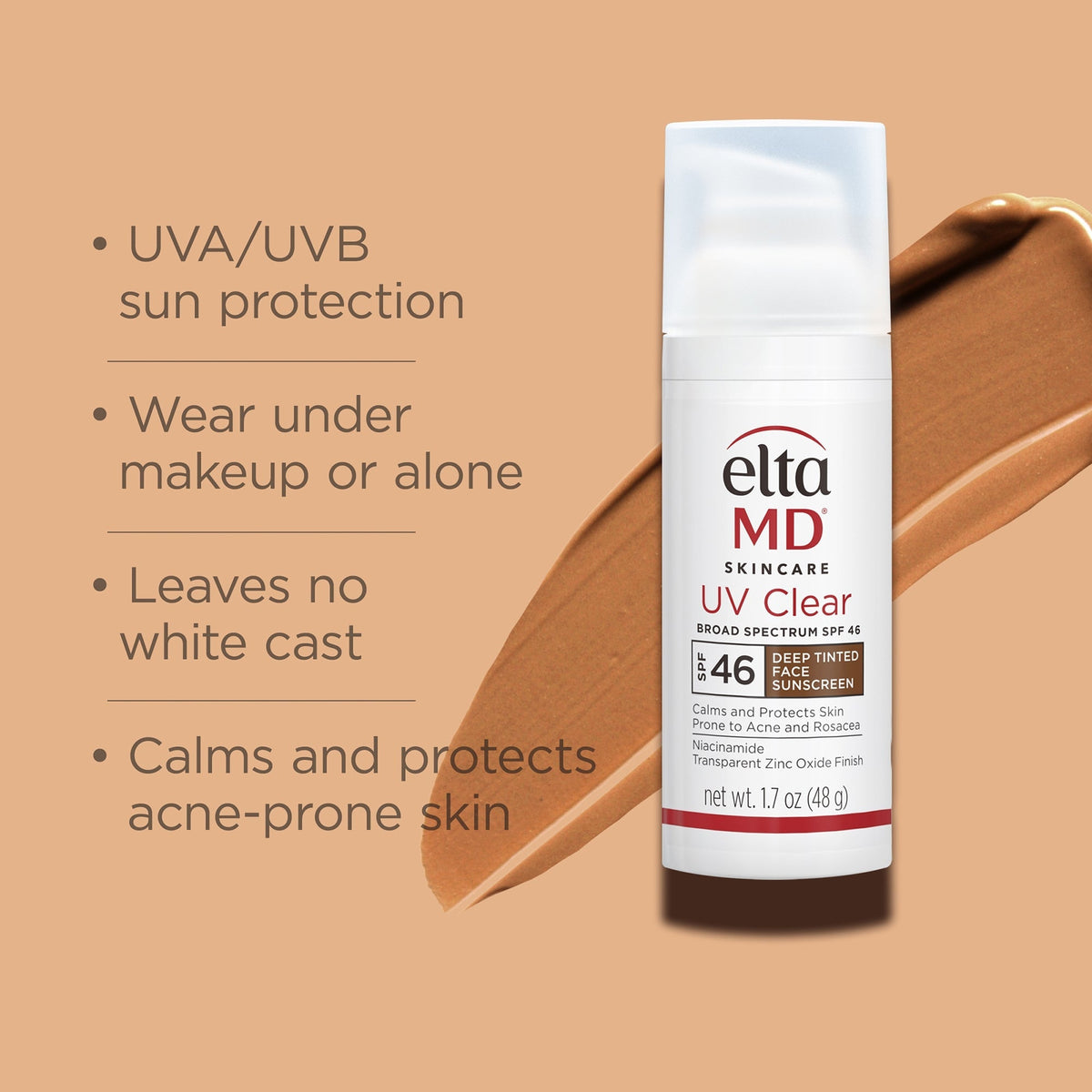 UV Clear Broad Spectrum SPF46 Deep Tinted