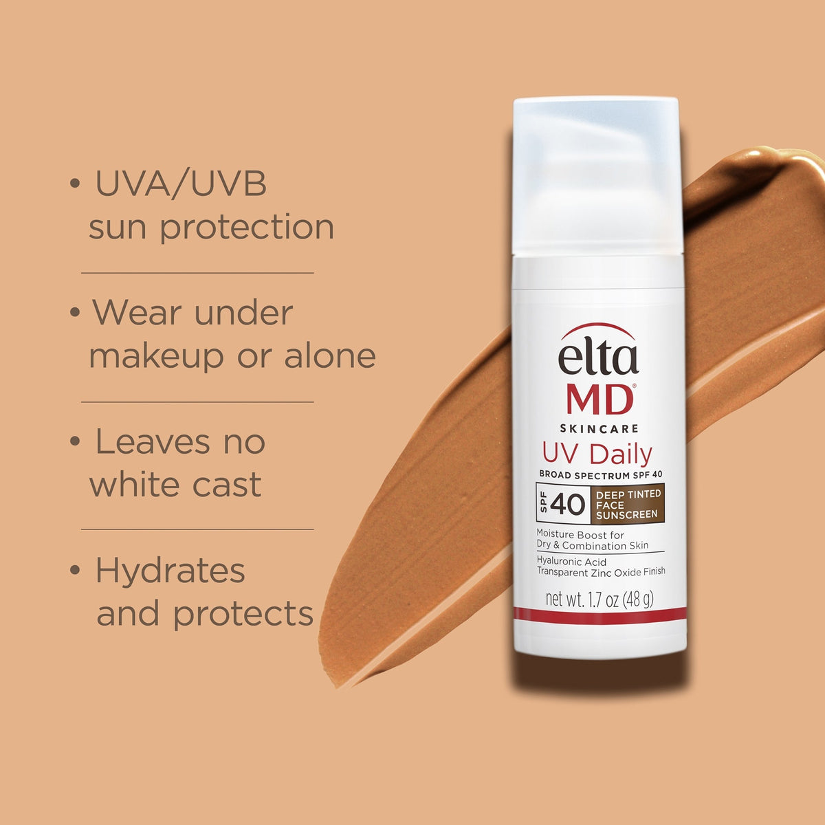 UV Daily Broad Spectrum SPF40 Deep Tinted